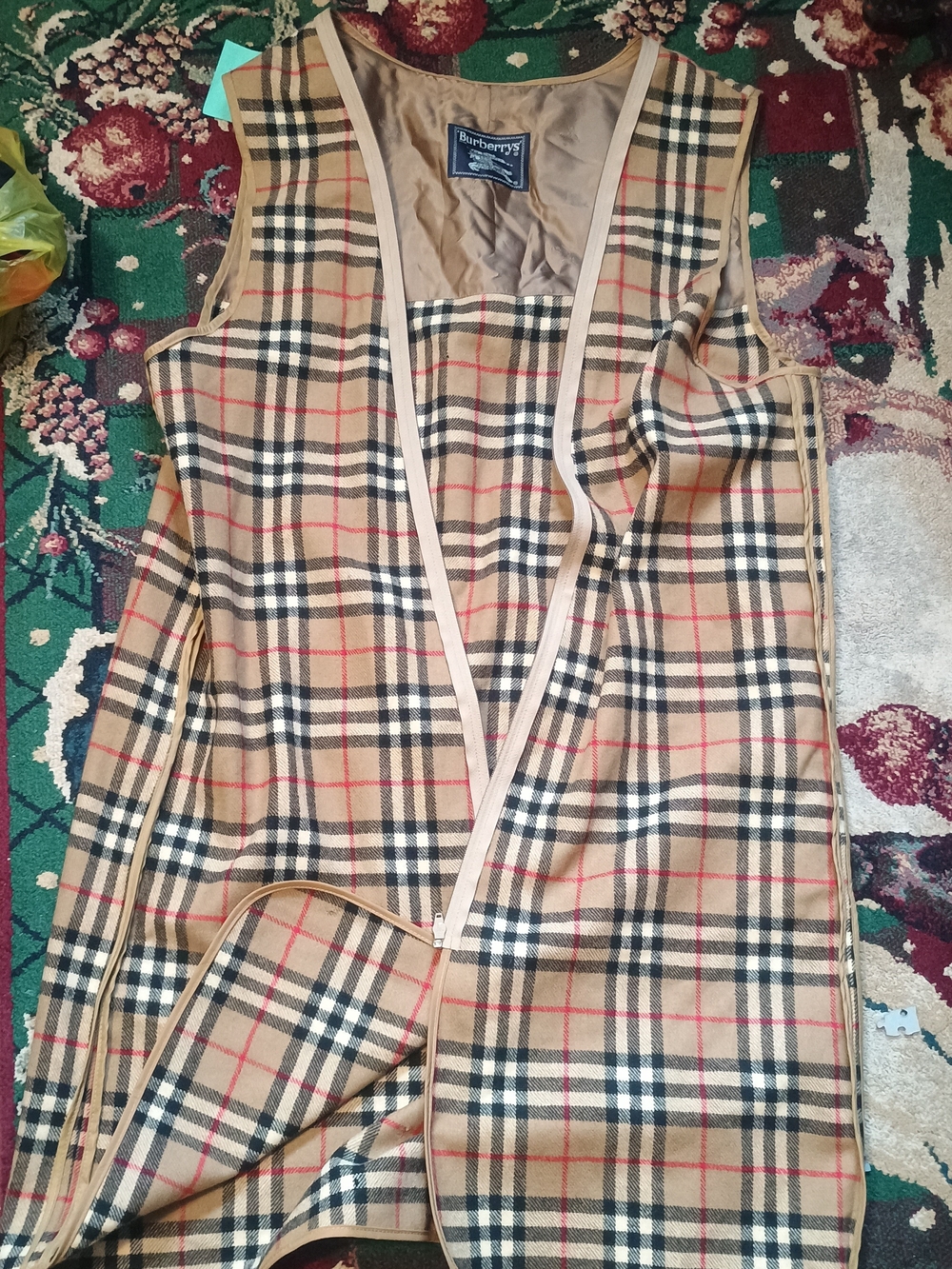 Burberry Liner (A Few Tiny Holes But Still Great Condition W/COA